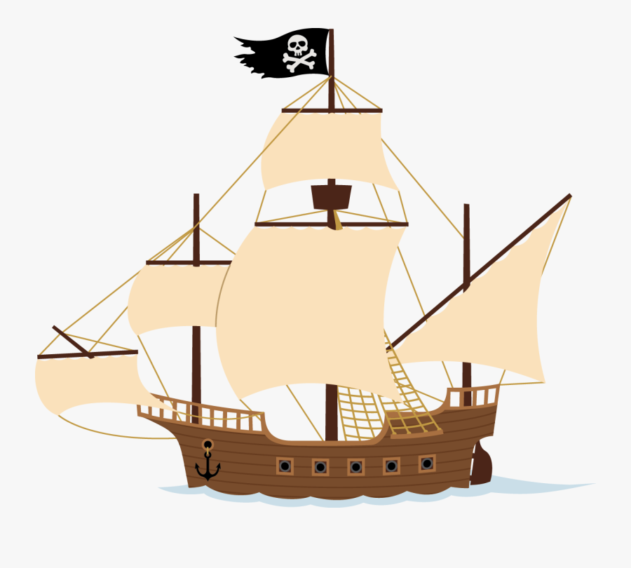 Pirate Ship Clipart Peter Pan - Animated Pirate Ship, Transparent Clipart