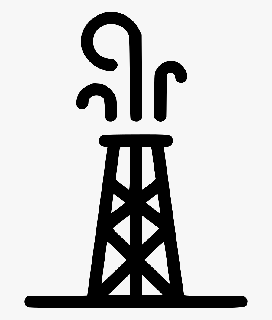 Polution Oil Refinery - Tower, Transparent Clipart