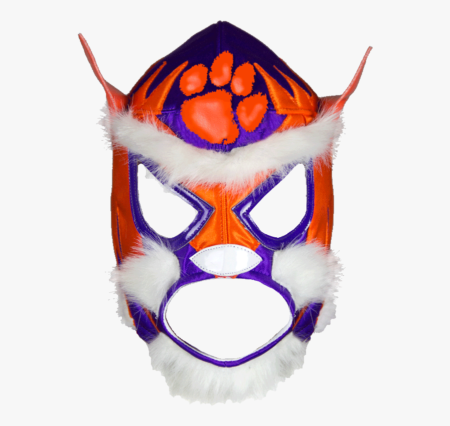 Lucha Mask Png -clemson University - Illustration, Transparent Clipart