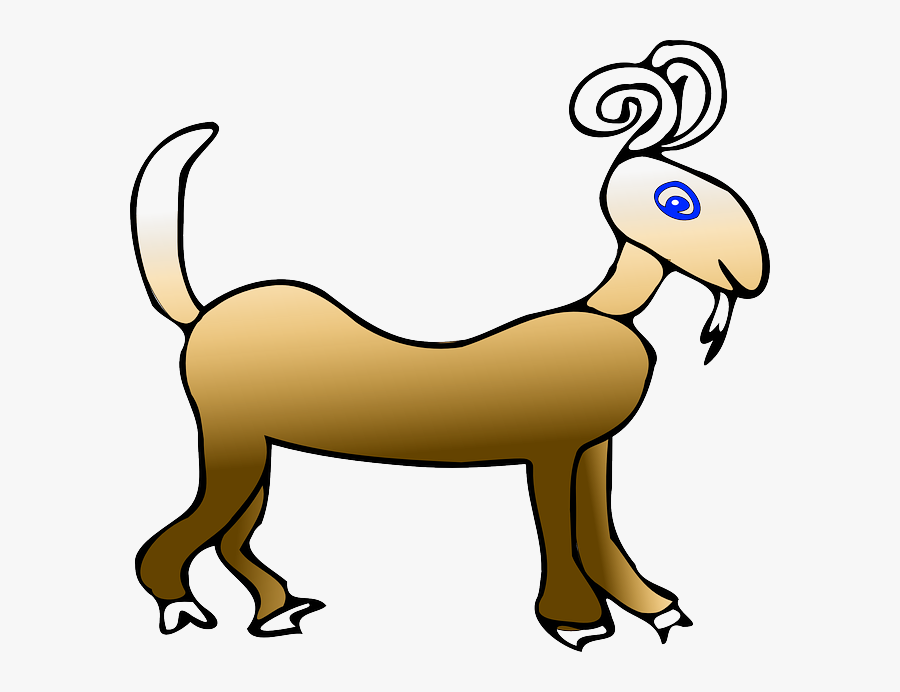 Animal Ram Clip Art - Cartoon Animals Rams, Transparent Clipart