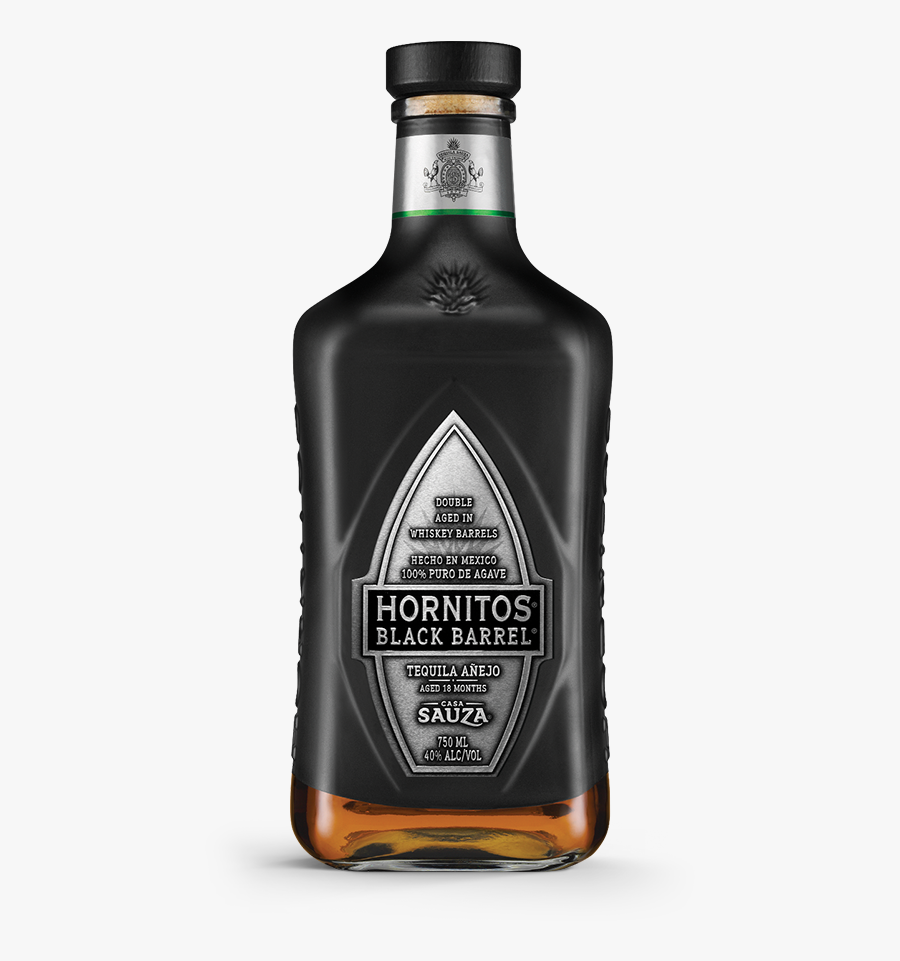 Bottle Blackbarrel Standing - Sauza Hornitos Anejo Black Barrel 1l, Transparent Clipart