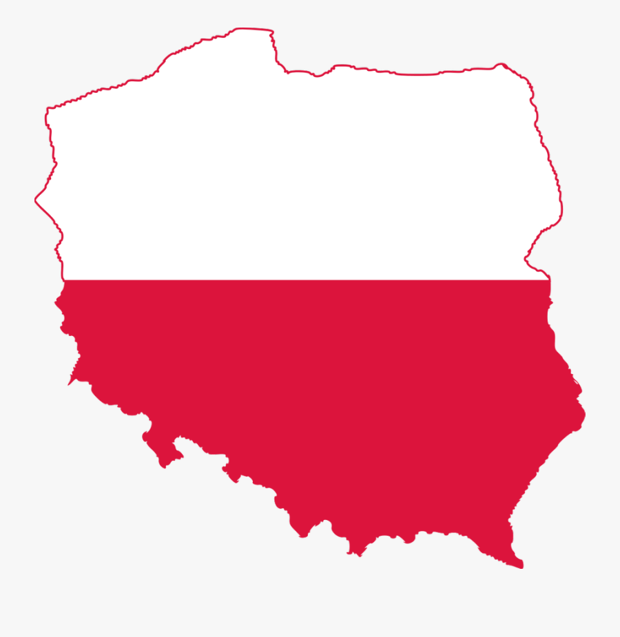 Poland Map And Flag, Transparent Clipart