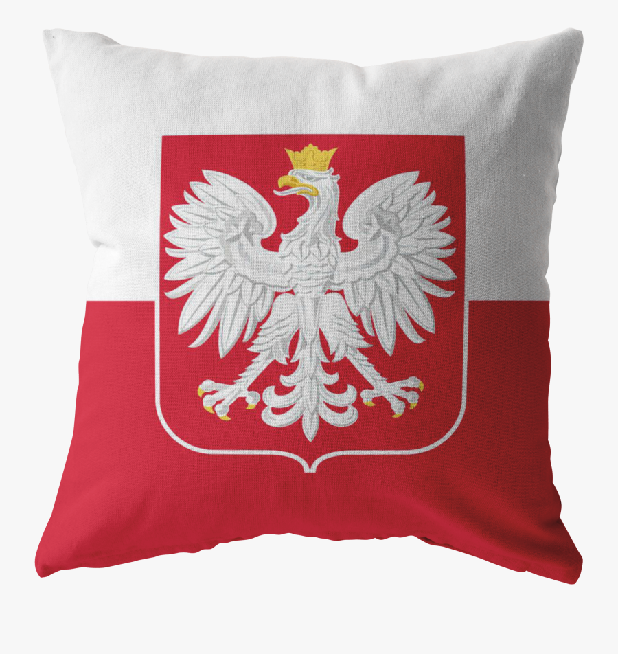 Polish Flag Pillow - Official Eagle Polish Flag, Transparent Clipart
