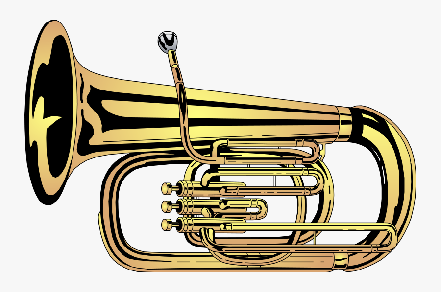 Horn Clipart Band Instrument - Tuba Clipart, Transparent Clipart