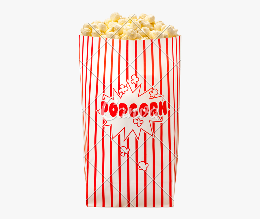 Popcorn Transparent Bag - Transparent Bag Of Popcorn, Transparent Clipart