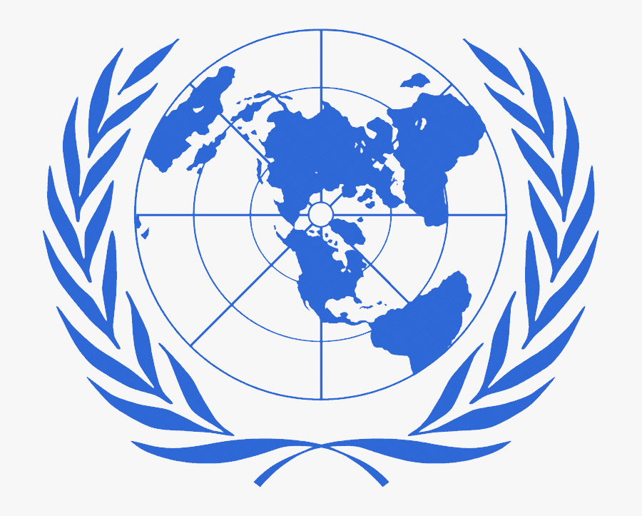 United Nations Logo Png, Un Logo Png - United Nation World Map, Transparent Clipart