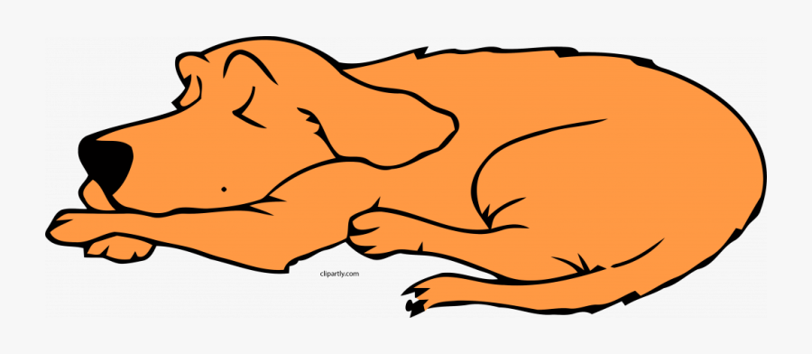 Clip Art Sleeping Dog, Transparent Clipart