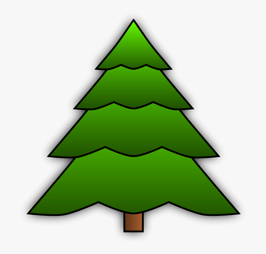 Simple Spruce - Simple Christmas Tree Clipart, Transparent Clipart