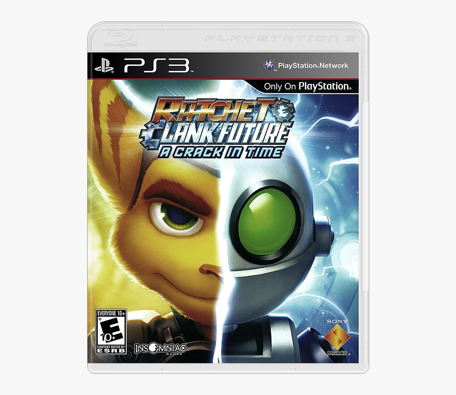 Sony Playstation 3 Disc Games 2d Box Pack - Ratchet & Clank Future A Crack In Time Ps3, Transparent Clipart