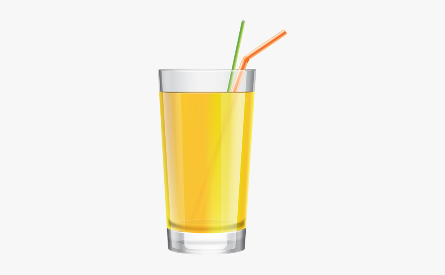 Glass With Cocktail Straw - Glass Pineapple Juice Png, Transparent Clipart