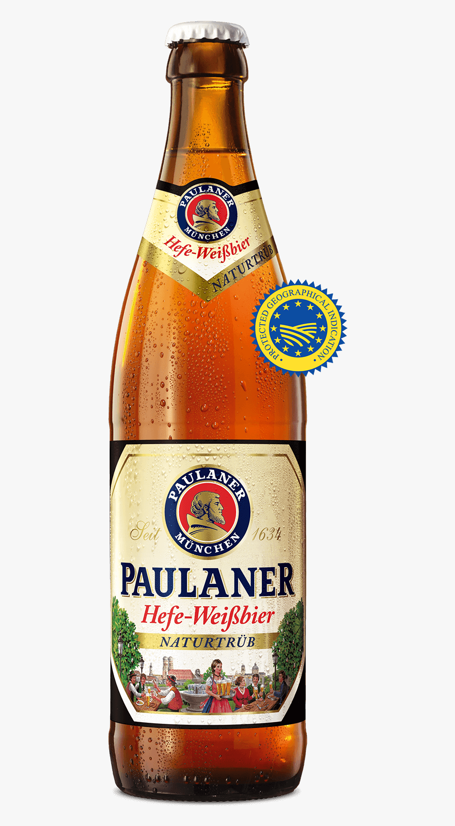 Paulaner Hefe Weißbier Hell, Transparent Clipart