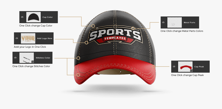 Download Clip Art Hat Mockup Psd - Baseball Cap , Free Transparent ...