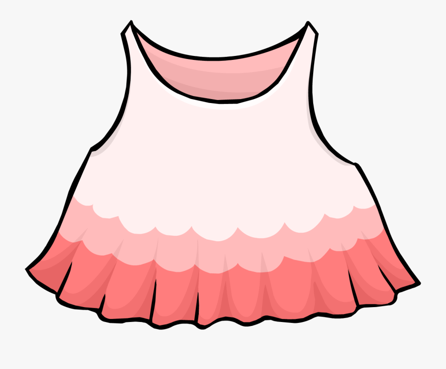 Pink Dress Club Penguin - Club Penguin Dress Id, Transparent Clipart