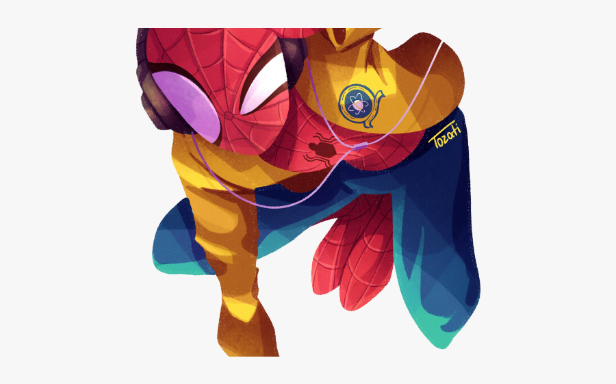 Drawn Spiderman Trace - Cool Spiderman Fan Art, Transparent Clipart