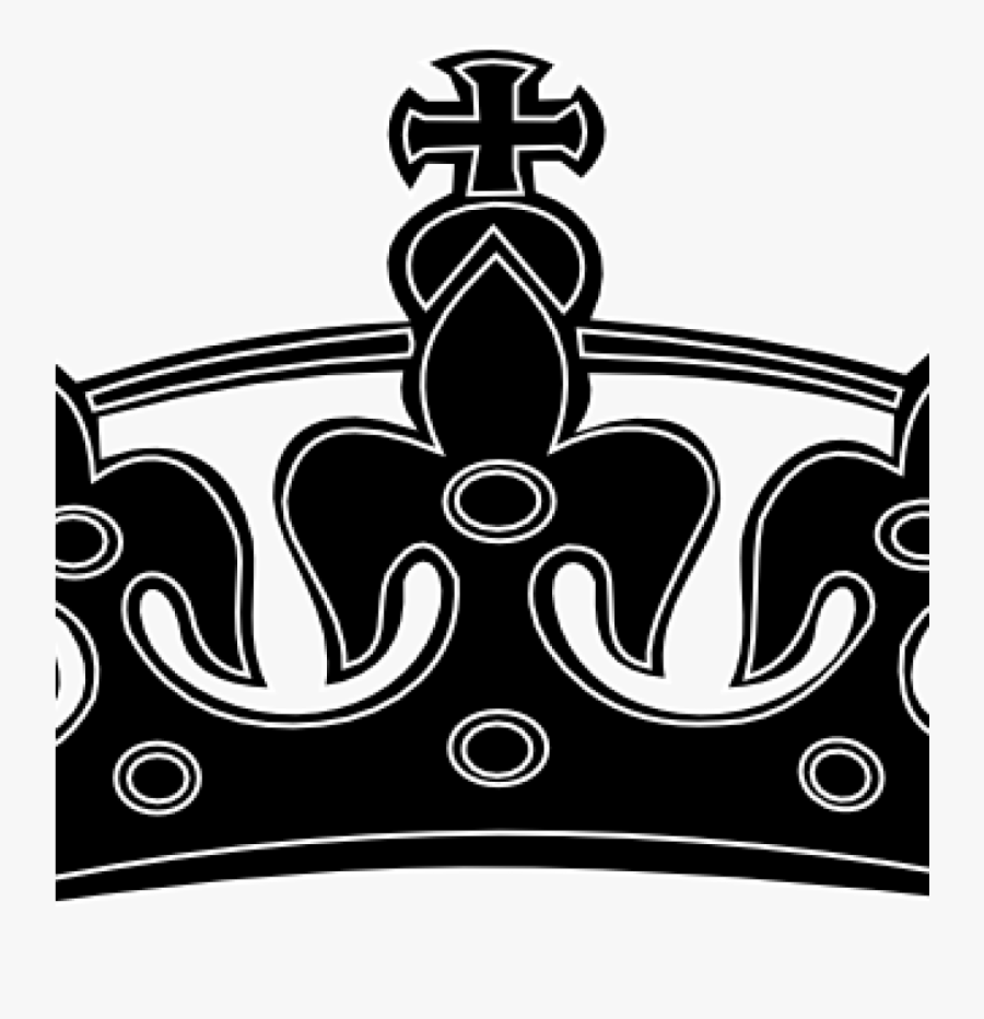 Crown Black And White Black White Crown Clip Art At - Queen Crown Silhouette Clip Art, Transparent Clipart