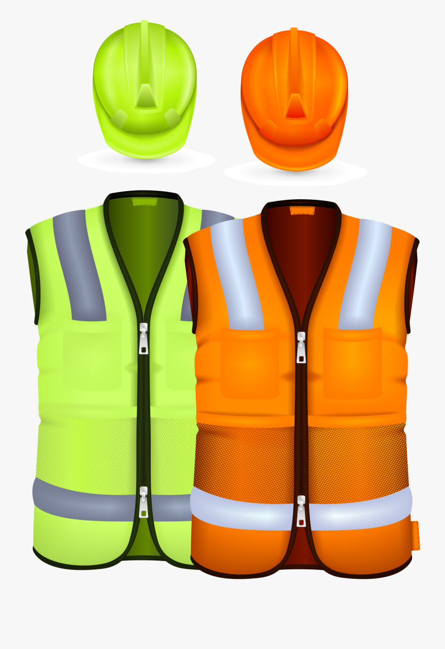 Transparent Work Uniforms Clipart - Safety Vest Free, Transparent Clipart