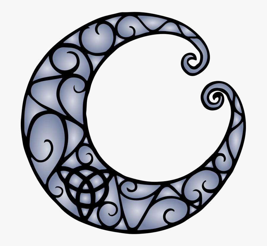 Oval,circle,ornament - Pagan Moon, Transparent Clipart