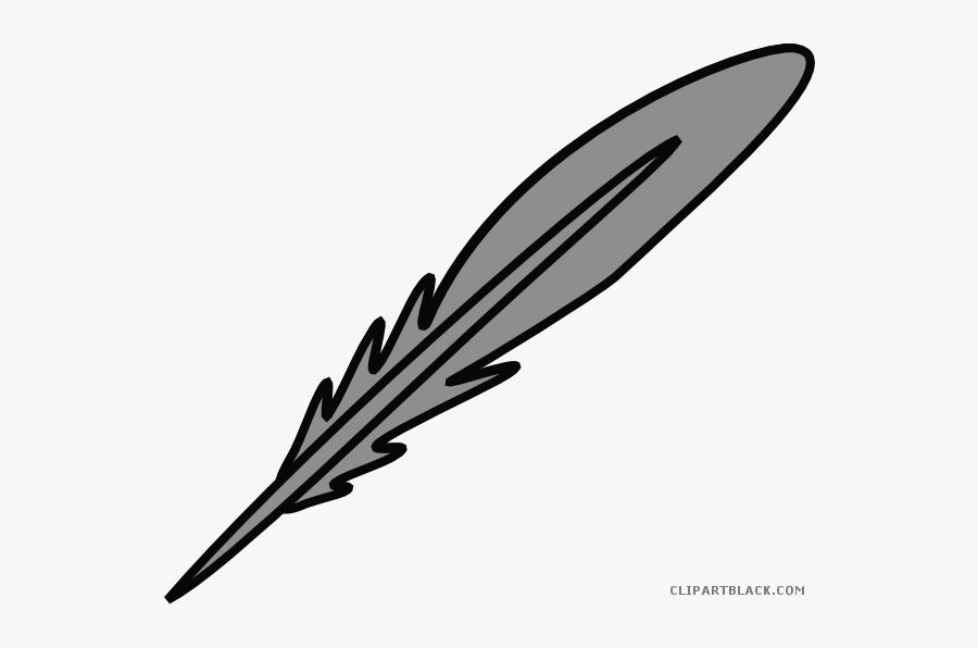 Turkey Feather Animal Free Black White Clipart Images - Transparent Feather Clipart, Transparent Clipart