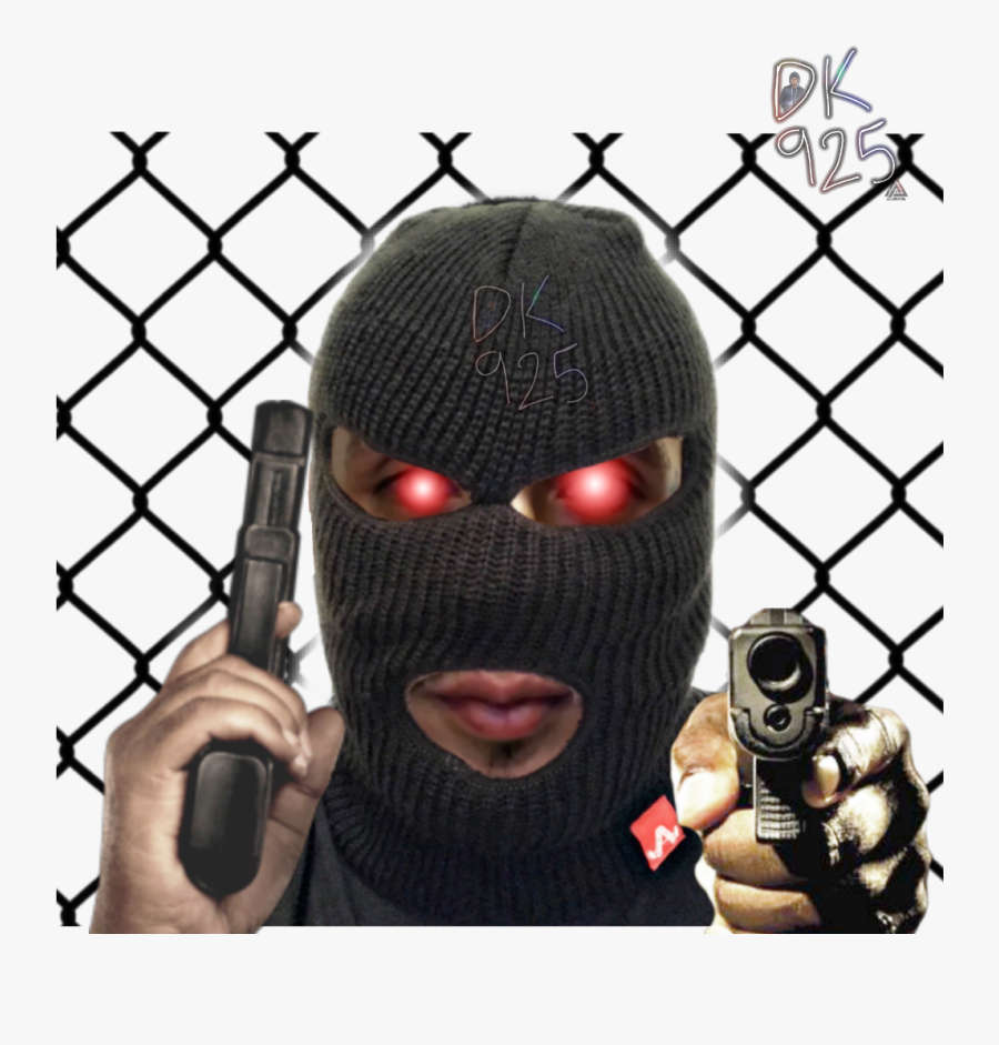 #mask #skimask #gun #fence #deathkill925 #dk925designs - Gun Barrel, Transparent Clipart