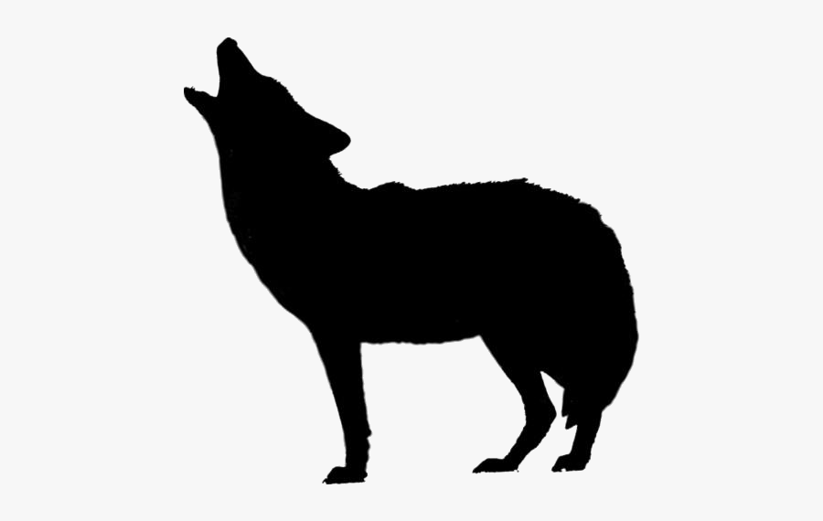 Transparent Jackal Howling Png Clip Art - Fox Sitting Silhouette, Transparent Clipart