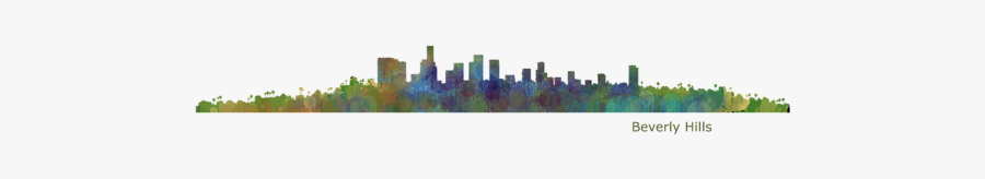 Clip Art City In La Hq - Skyline, Transparent Clipart