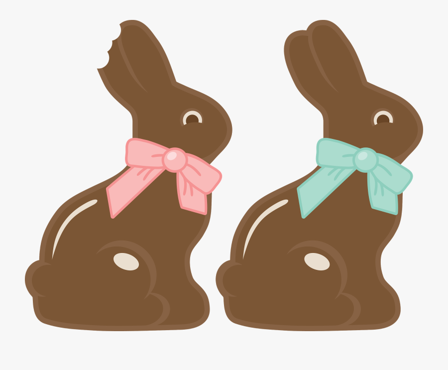 Chocolate Clipart Easter Bunny - Chocolate Easter Bunny Clipart, Transparent Clipart