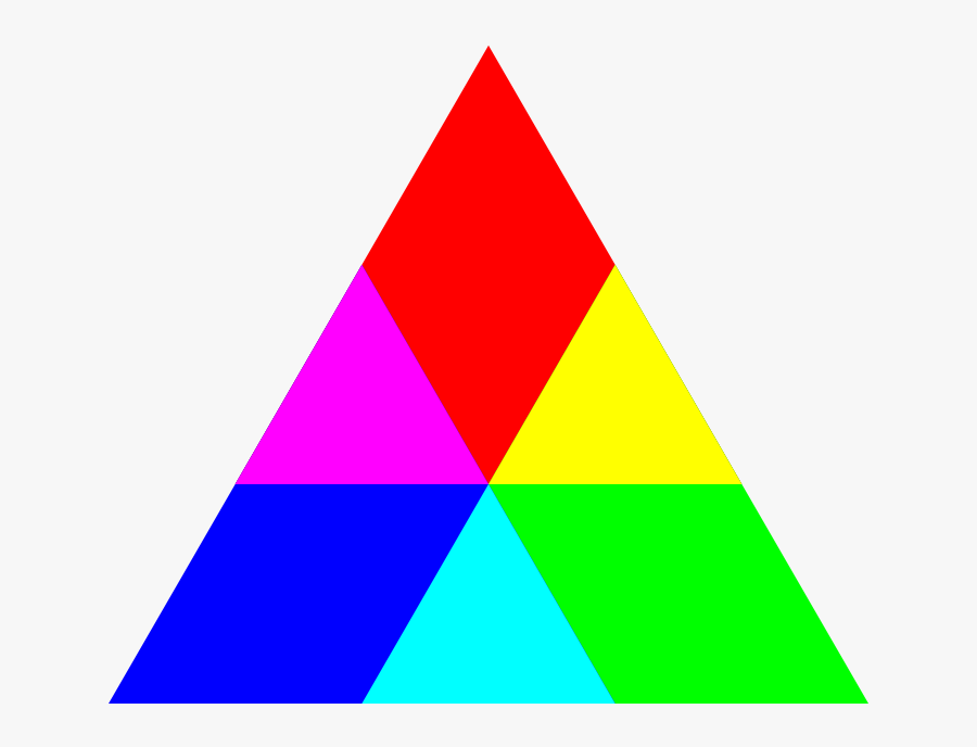 Triangle Rgb Mix - Rainbow Triangle Clipart, Transparent Clipart