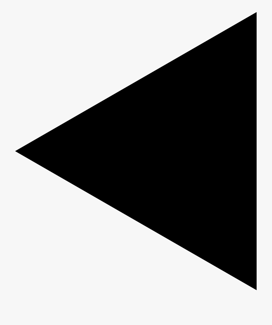 Black Triangle Png - Triangle Arrow Left, Transparent Clipart