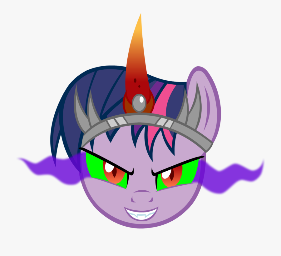 Artist Alexstrazse Bust - Twilight Sparkle Evil Dark Eye, Transparent Clipart