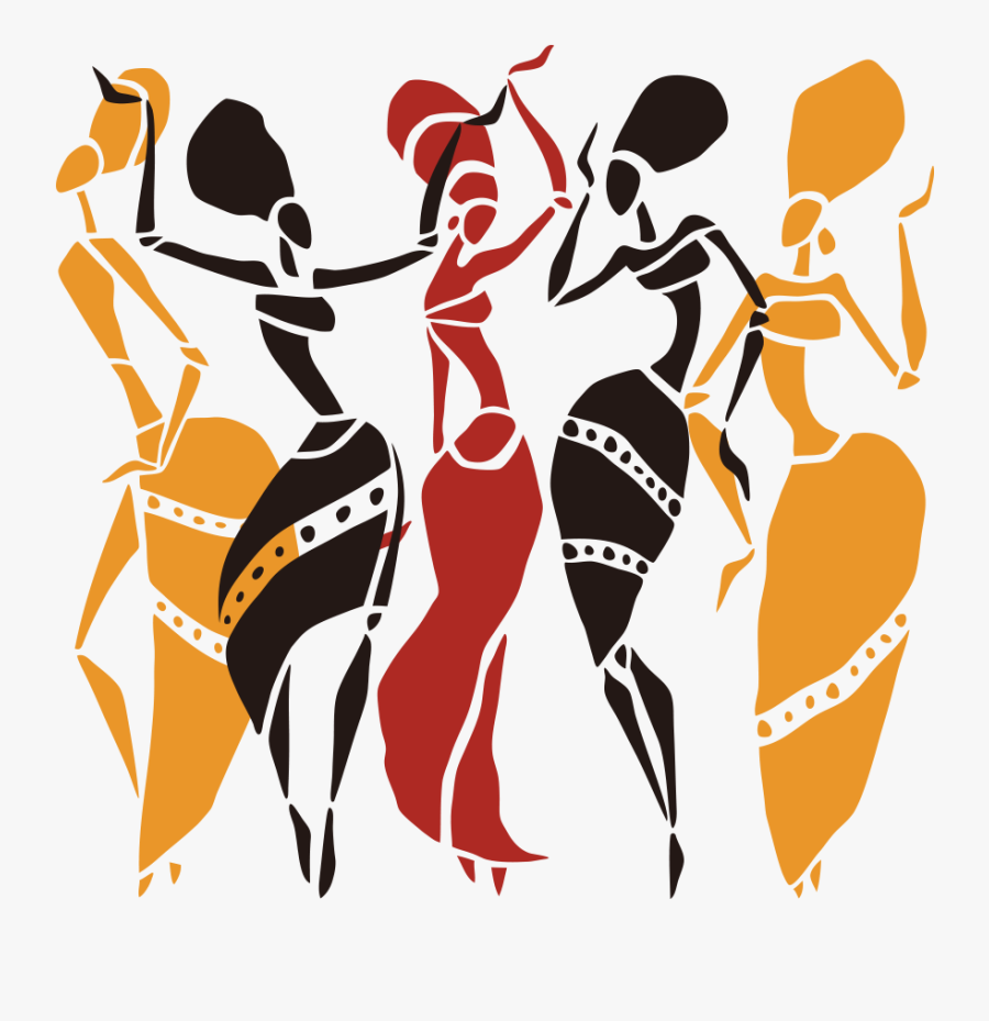 African Dance Illustration - Happy Emancipation Day Trinidad And Tobago, Transparent Clipart