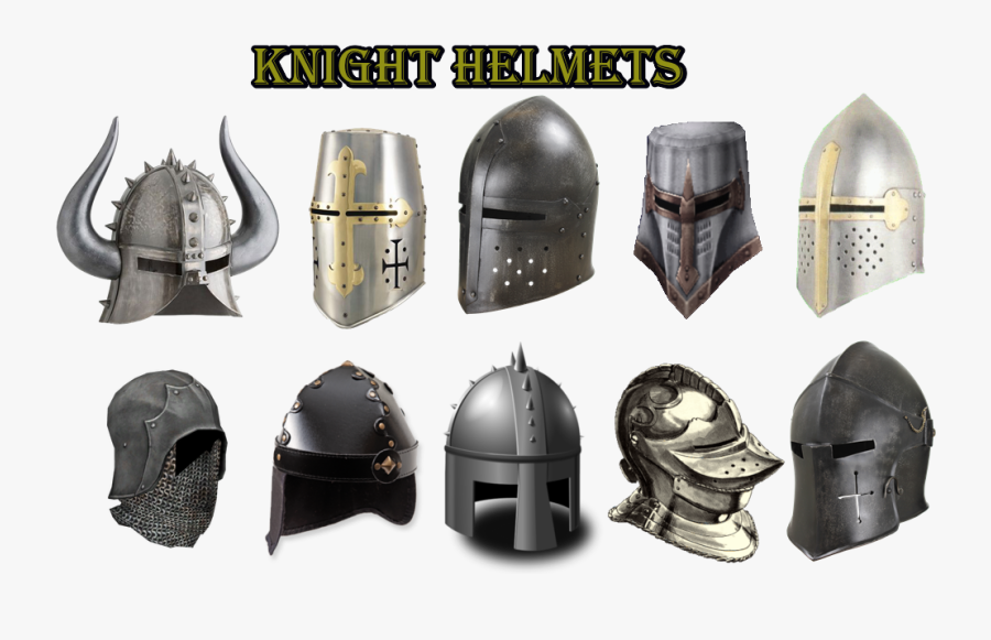 Transparent Medieval Helmet Png - Knight Helmets, Transparent Clipart