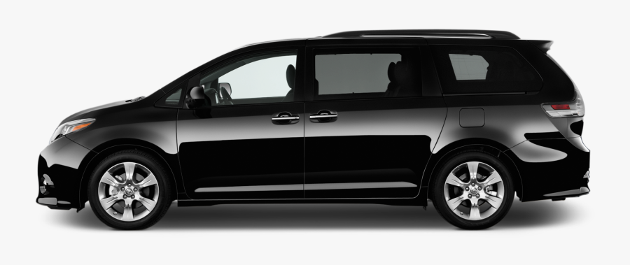 Transparent Minivan Clipart Black And White - Toyota Sienna 2018 Side, Transparent Clipart