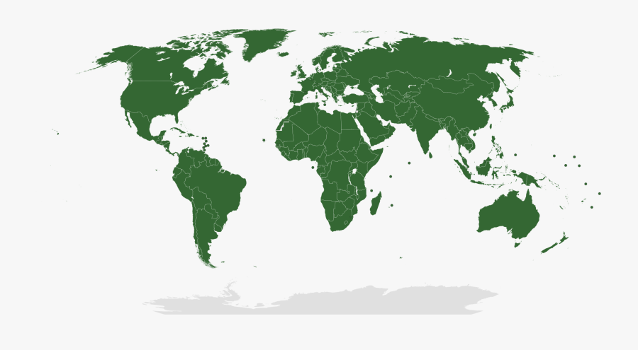 2000px United Nations Members 28green E2 80 93grey - Un Member States Map, Transparent Clipart