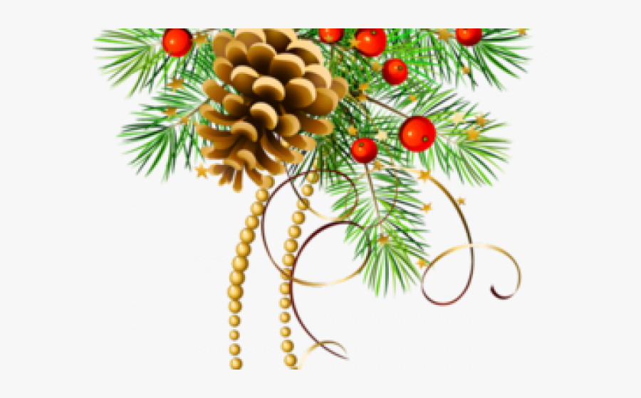 Christmas Pine Cone Clip Art, Transparent Clipart