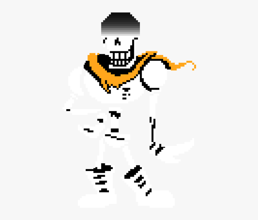 Papyrus Is Now Aware Of Your Multiple Resets And Genocide - Undertale Papyrus Battle Sprite, Transparent Clipart