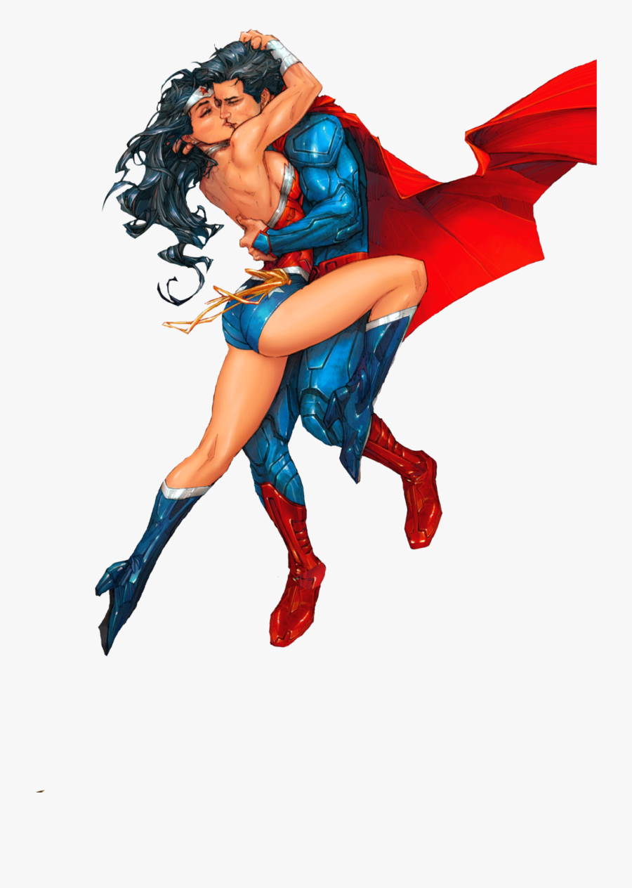 Wonder Woman Clipart Person - Wonder Woman And Superman Png, Transparent Clipart