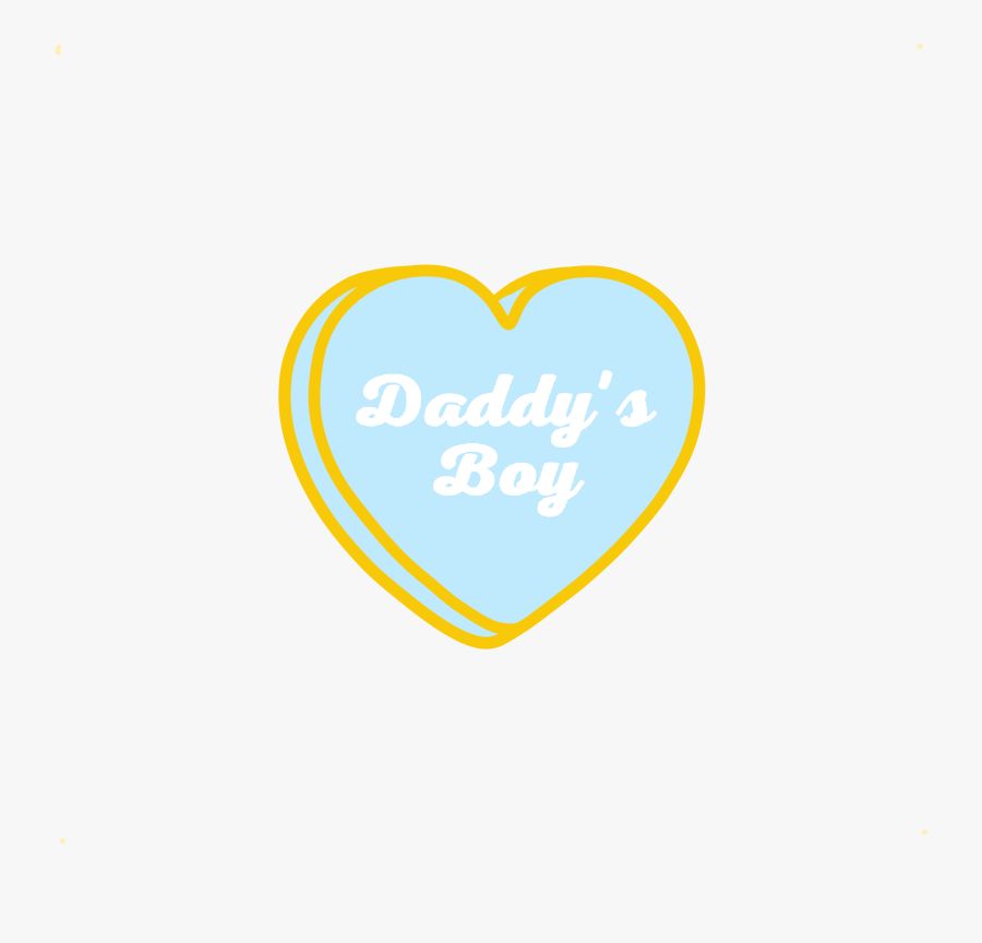 Daddy"s Boy Candy Hearts Pin - Heart, Transparent Clipart