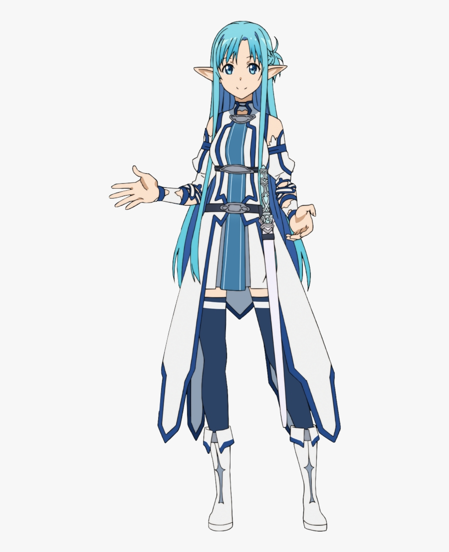 Sword Art Online Cosplay Clipart Kirito Asuna Alfheim - Sword Art Online Asuna Blue, Transparent Clipart