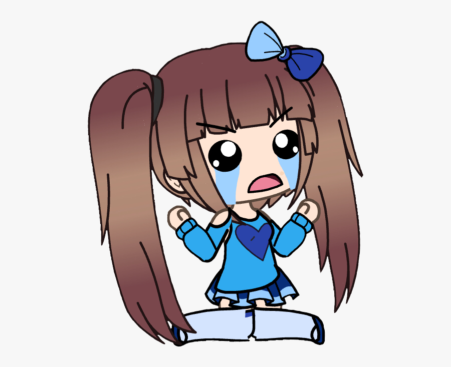 #gacha #gachalife #crying #sad #bully #mourning #angry - Gacha Bullys, Transparent Clipart