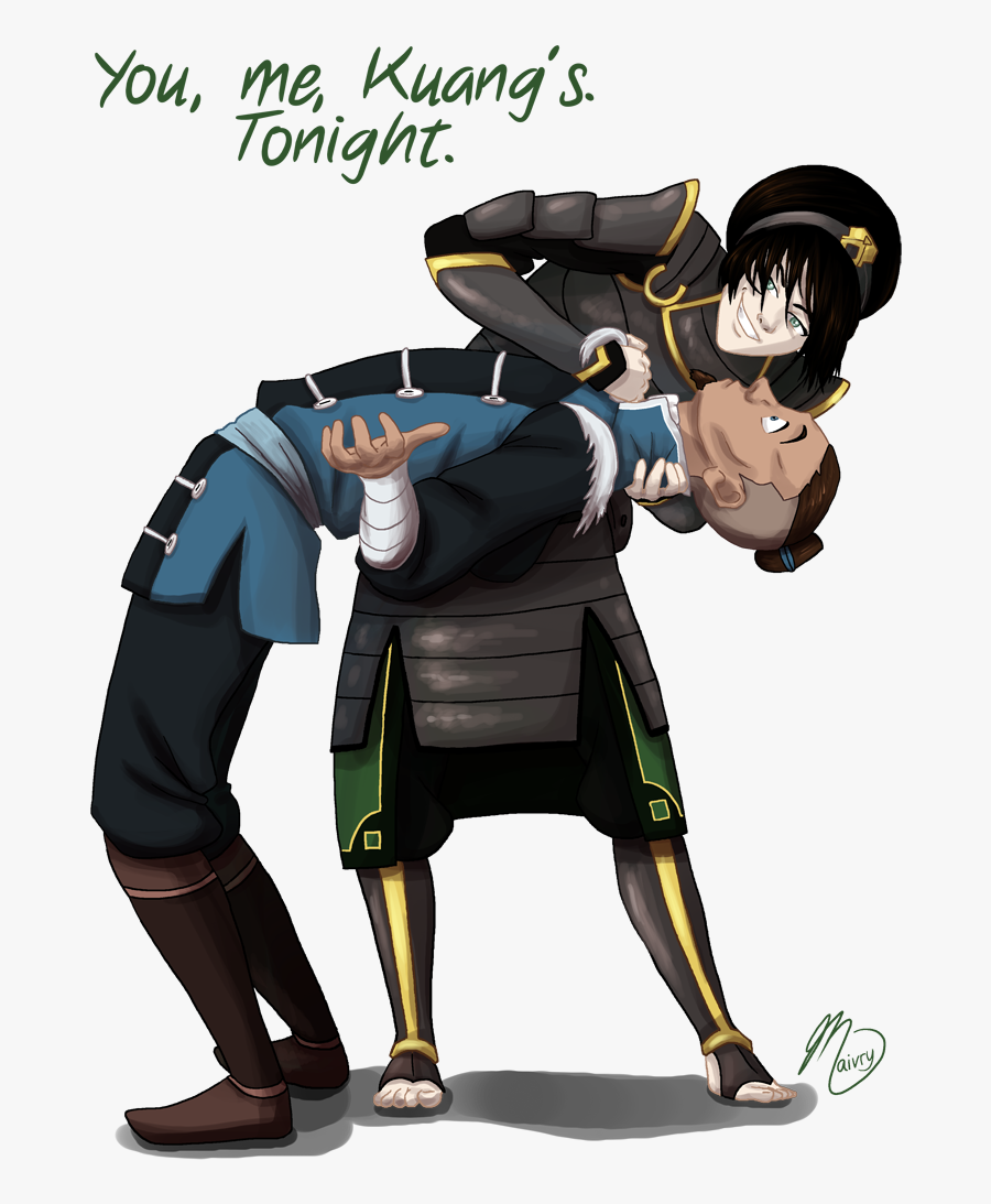 You, Me Kuang S Tonight /0 Zuko Katara Sokka Aang Azula - Toph X Sokka Fanart, Transparent Clipart