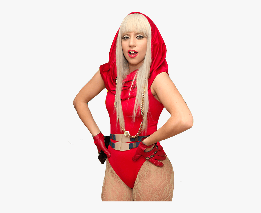 Red Lady Gaga - Lady Gaga Pokerface Outfit, Transparent Clipart
