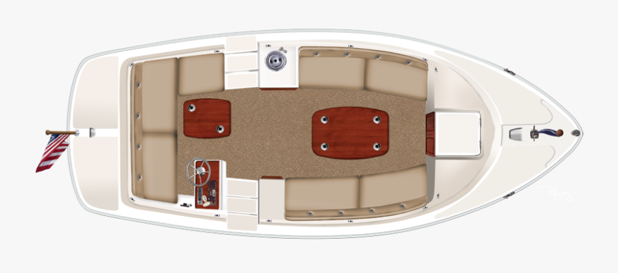 Png Of Boats Floor Plan View - Boat Clipart Top View, Transparent Clipart