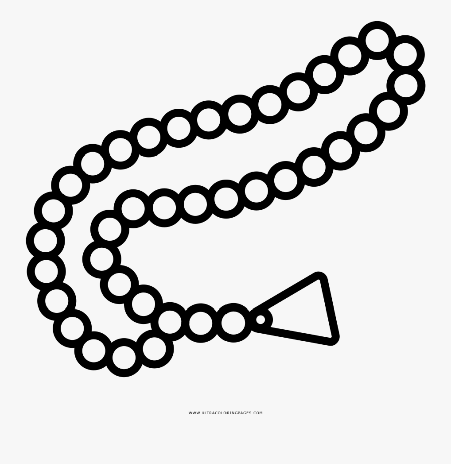 Rosary Coloring Page Ultra Coloring Pages - Imagen De Accesorio Cadena, Transparent Clipart