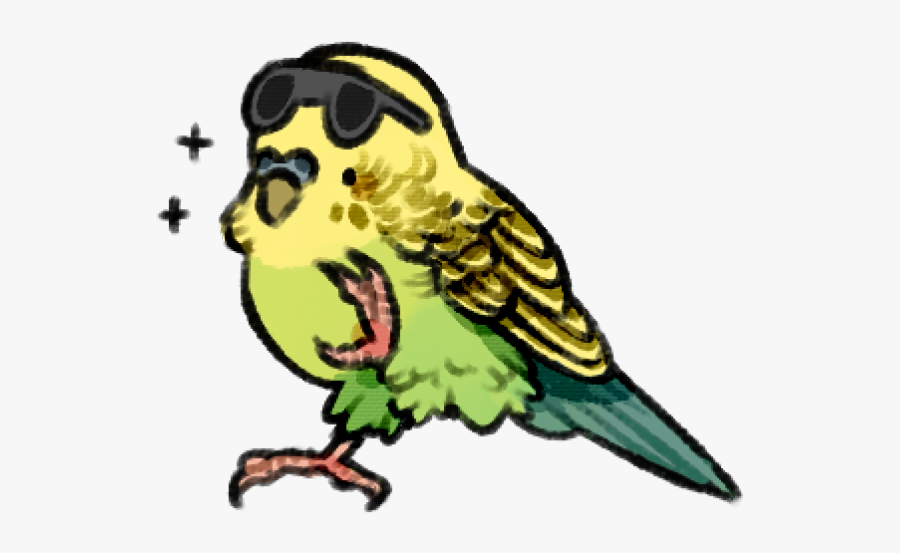 Budgie Clipart Pixel Art - Drawing Of Parakeets, Transparent Clipart