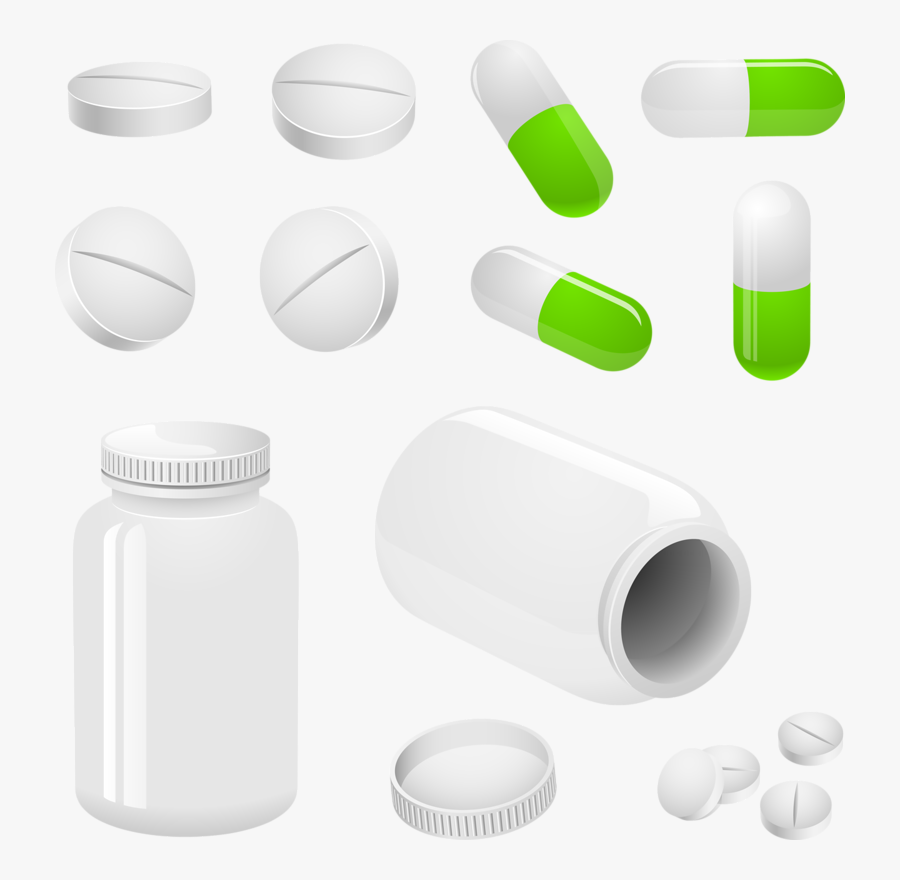 Dietary Supplement Bottle Tablet - Homoeopathic Medicine Bottles Clipart, Transparent Clipart