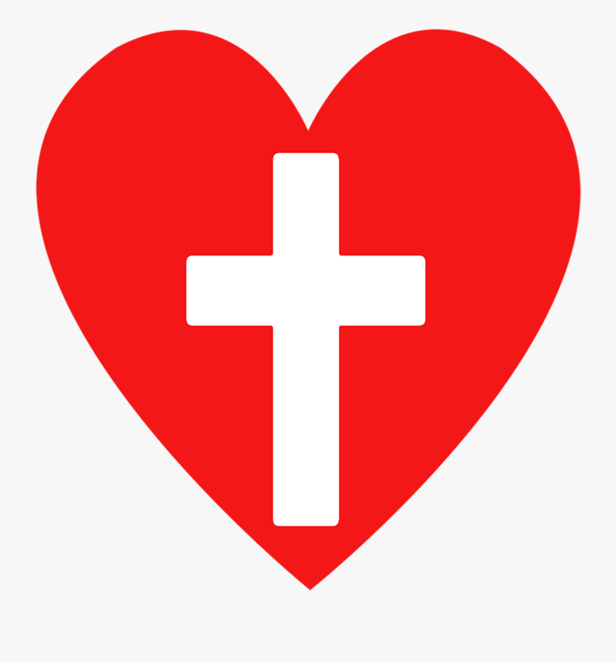 Clipart Love Cross - Heart Cross Clip Art, Transparent Clipart