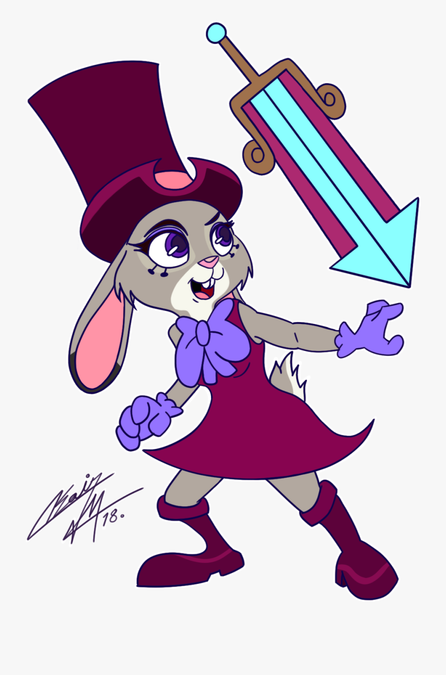 Judy Hopps As Danelda - Cartoon, Transparent Clipart