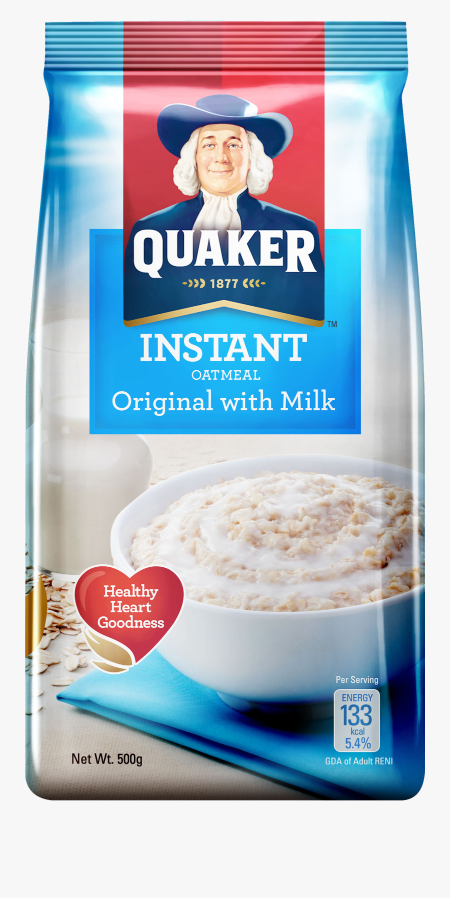 Clip Art Quaker Oatmeal Clipart - Quaker Oats Banana Honey, Transparent Clipart