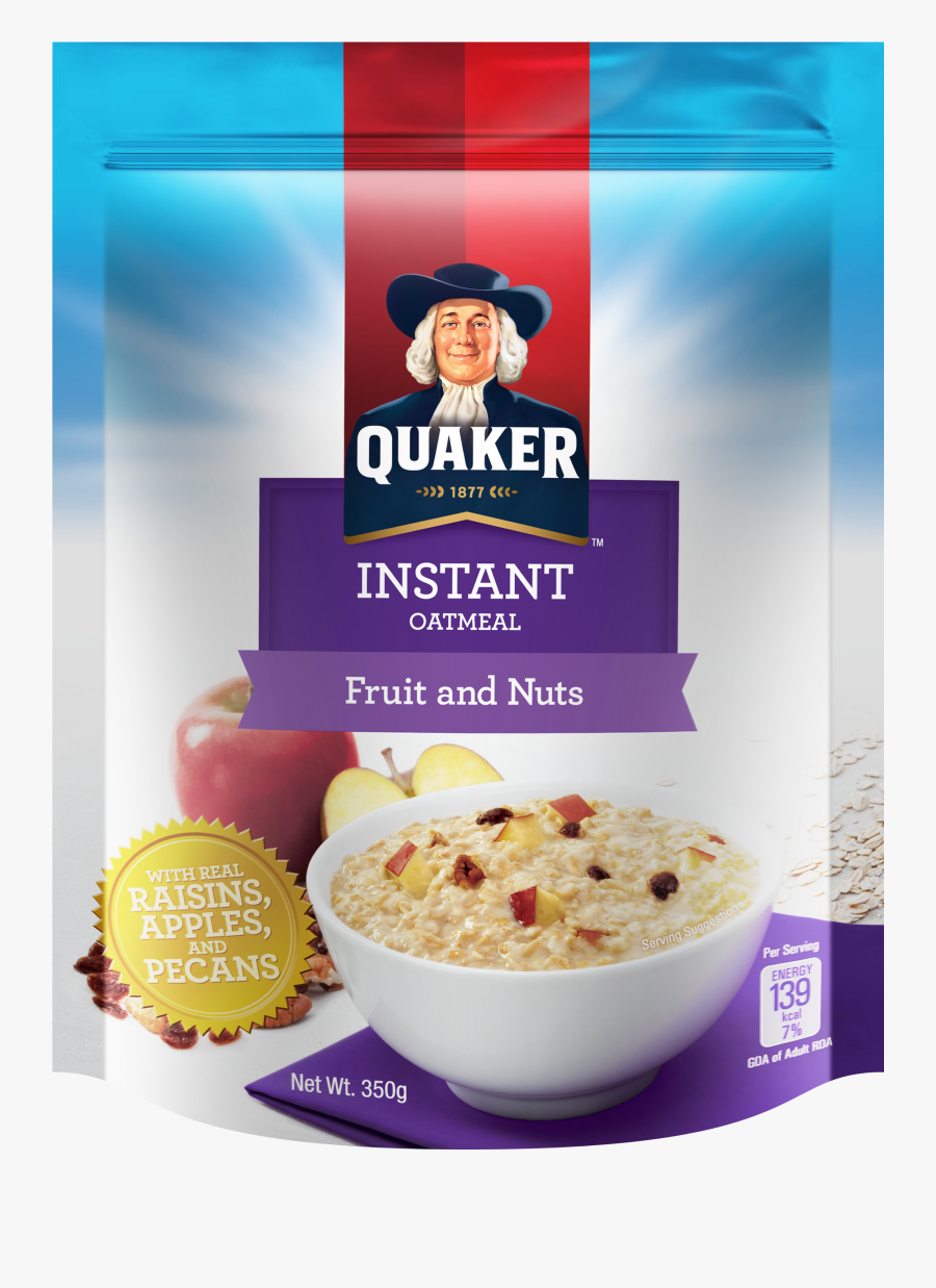 Clip Art Quaker Oat Meatloaf - Quaker Oats With Fruit, Transparent Clipart
