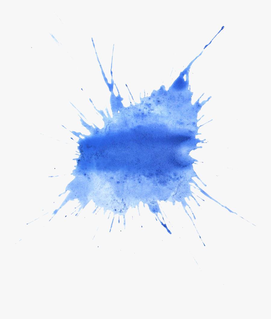 Colourful Splash Png - Watercolor Splash Blue Png, Transparent Clipart